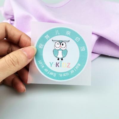 China Wholesale Washable Heat Transfer Label Customized Logo Garment Labels Sticker Clothing Labels for sale