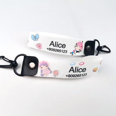 China Eco-friendly Kindergarten Kids Identify Items Label Cartoon Pattern Black Name Buckle for sale