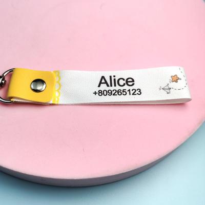 China Customizable Cute Children Education Identification Item Tag Cute Cartoon Lanyard Kid's Short Name Buckle for sale