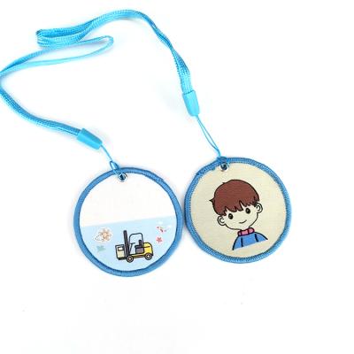 China Kindergarten Nickel Free Customized Children's Baby Waterproof School Bag Name Tag Badge for sale