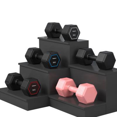 China TEZEWA Universal New Arrival 2/3/5/6/7.5/10KG Power Training Equipment Dumbells Hex Dumbbell Set for sale