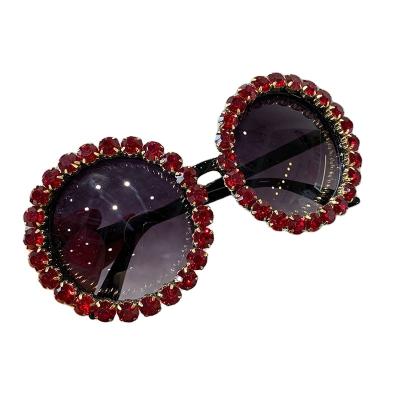 China 2021 fashion good quality stone sunglasses,fashionable diamond sun glass women bling crystal sunglasses for sale