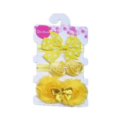 China Fashion/Casual/Comfort/Trend Fashion New Baby Hair Flower Bowknot Accessories Comfortable Children's Three-piece Band for sale