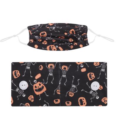 China Eco-Friendly/Comfortable/Fashion Halloween Women's Fashion Floral Print Loop Headband Sports Fitness Mask Scrunchie Headscarf for sale