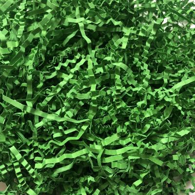 China ANTISTATIC Darker Green Color Ply Shred Paper For Filling Use for sale