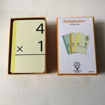 China Barcode Git Two Piece Box Racing Kids Number Learning Game Cards for sale