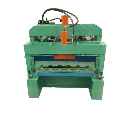 China Construction worksÂ   New Type Glazed Steel Tile Profile Roll Forming Machine for sale