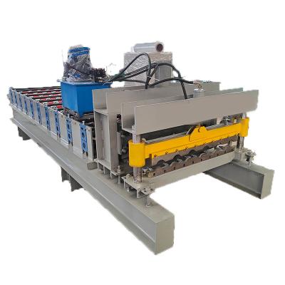 China Construction worksÂ   Tile Making Machinery Metal Steel Sheet Roll Roofing Tile Press Glazed Corrugated Galvanized Ceramic Forming Machine for sale