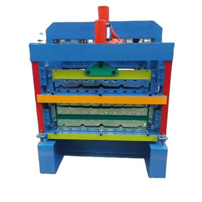 China Construction worksÂ   3 layerstile machine 840 /800 roof glazed tile 900 wallboard equipment tile press for sale