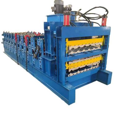 China Construction worksÂ   Three Layer Metal Roofing Sheet Making Machine Tri Layer Roofing Roll Forming Machine for sale