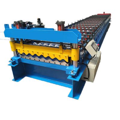 China Construction worksÂ   Bending Roof Construction Equipment Color Steel Plate Corrugated Iron Cold Galvanizing Aluminum Roofing Sheet Making Machine for sale