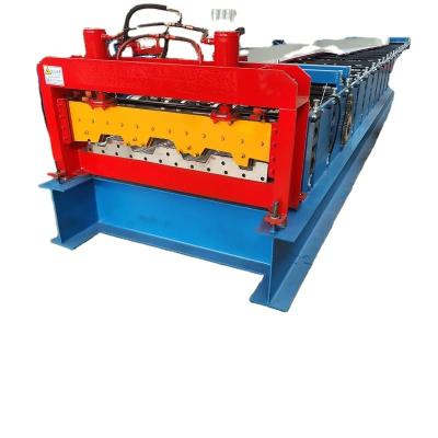 China Construction worksÂ   Steel Machinery Equipment Veneer Tile Press Color Tile Trapezoidal Tile Press for sale