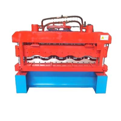 China Construction worksÂ   PPGI IBR High Speed ​​Electric Roofing Shear Sheet Roll Forming Machinery For Metal Wall Panels for sale