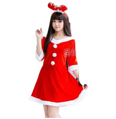 China Online Store Hot Selling Christmas Plus Size Women's Claus Cosplay Sexy Santa Costume for sale