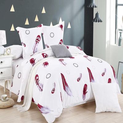 China 100% Polyester Feather Bedding Set Simply 2018 Sheets With Good Price for sale