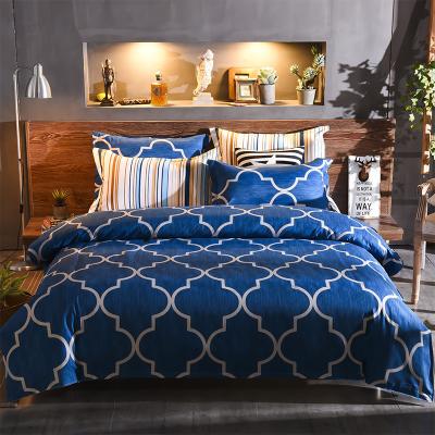 China New Single Printed 100% Polyester Microfiber Bedding Set Pillowcase Duvet Cover Set for sale