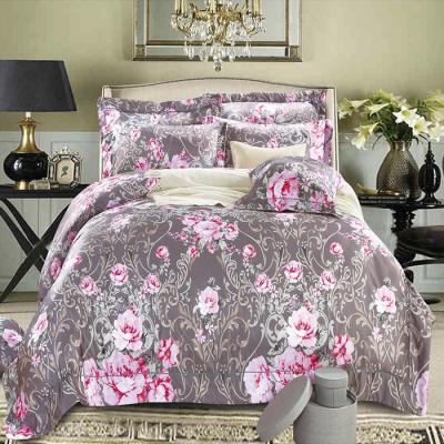 China Simple Plant Printed Flower Design Duvet Cover Bed Sheet For Hotel for sale