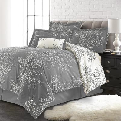 China Single Gray Bedding Set Duvet Cover Set For Ware for sale