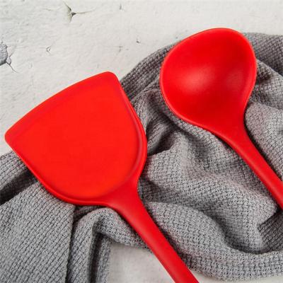 China Sustainable Environmental Protection Food Standard Silicone Slotted Turner Kitchen Spatula Set for sale