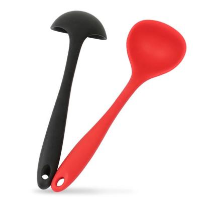 China Kitchen Utensils Silicone Kitchen Tool Accessories Not Viable Silicone Soup Spoon for sale