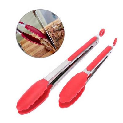 China Sustainable Hotel Restaurant Shake Stainless Steel Silicone Food Clip for sale