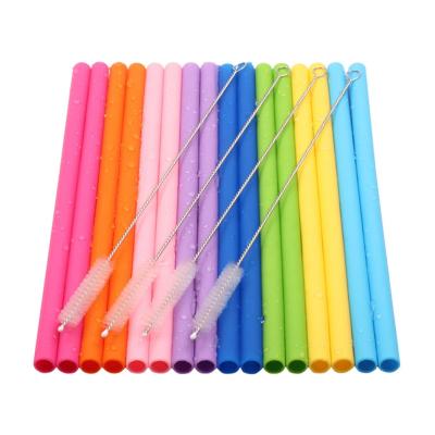 China Viable Straw Edible Straws Reusable BPA Free Food Grade Eco Friendly Silicone for sale