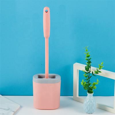 China New Arrivals Viable Tending Products Colorful Silicone Toilet Brush WC Brush Toilet Bowl Deep Cleaning Cleaner Brush for sale