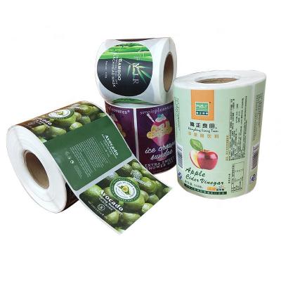 China Waterproof Glossy Or Matte Finish Custom Logo Printing Decorative Roll Label Stickers For Food Or Beverage for sale