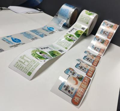 China Custom Waterproof Adhesive Waterproof Packaging Label Round Roll Printed Logo Stickers for sale