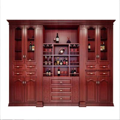 China Corrosion Protection Restaurant Wine Rack Wine Cabinet Decoration Shelf Display Cabinet Customized for sale