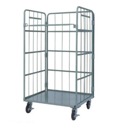 China Suitable for mobile outside logistics trolley metal storage cage closed mobile logistics truck truck for sale