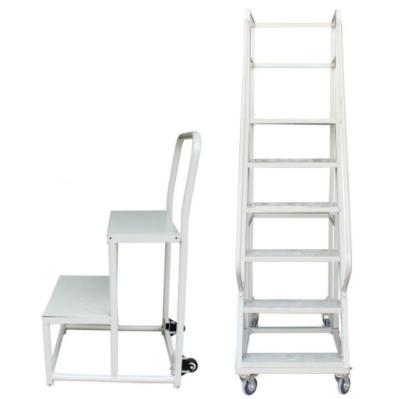 China Industrial Mobile Car Ladder Management Truck Cargo Lift Warehouse Supermarket Workshop Platform Ladder for sale