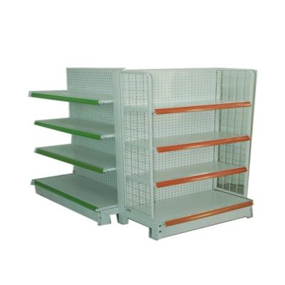 China Single Sided Corrosion Protection Shelf Supermarket Mother And Baby Grocery Snacks End Single Sided Shelf for sale