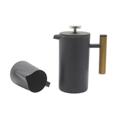 China Single Wall Stainless Steel 350ml, 800ml, 1000ml Viable Espresso Maker French Press Coffee Plant for sale