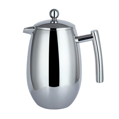 China High Quality Brand New Viable With Filter Coffee Press Tea Maker Pot Stainless Steel Press Coffee for sale