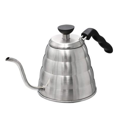 China Stainless Steel Maker Viable Drip Tea and Water Spill Over Espresso Brew Coffee Pot Gooseneck Kettle for sale