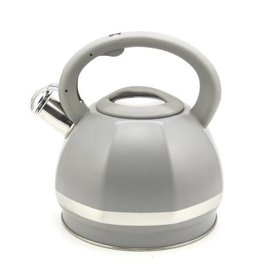 China IT-CP1014 Hot Selling Sustainable Silver Color Painting Stainless Steel Whistling Tea Kettle for sale