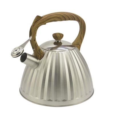 China IT-CP1018 Viable High Quality Silver Color Painting Stainless Steel Kettle Bells Whistling Tea Kettle for sale