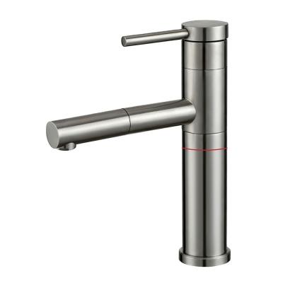 China High Quality Modern Stainless Steel Metered Faucets Original New Design Pull Out Basin Faucet for sale