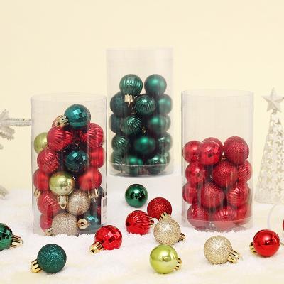 China Wholesale 30pcs Unbreakable Plastic Artificial Christmas Tree Ball Decorations Hanging Ball For Holidays for sale