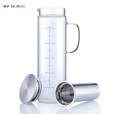 China Funny Hand Blown Borosilicate Glass Coffee Heat Resistant Cold Sustainable Brew Pot for sale