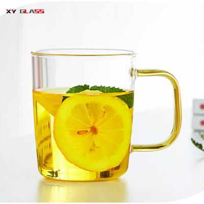 China Viable Traditional High Quality Clear Borosilicate Proof Glass Thermo Coffee Mug for sale