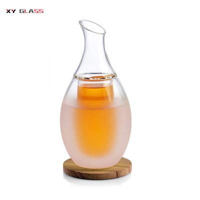 China Thermo Proof Promotion Borosilicate Insulated Wine Whiskey Glass Frozen Decanter for sale