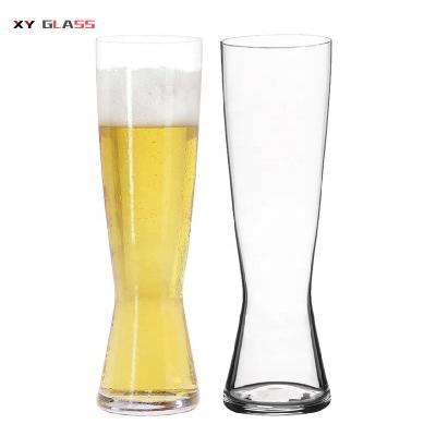 China Minimalist Authentic Handmade Heat Resistant Frozen Drinking Frozen Pilsner Pyrex Glass Beer Tumbler for sale