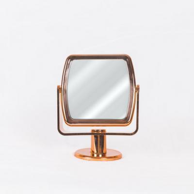 China Various Occasional Promotional Good Quality Plated Small Square Dressing Table Mirror for sale