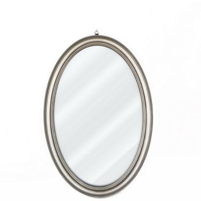 China Art Decor 2021 New Fashion Hot Items Brushed Gray Oval Decorative Mirror for sale