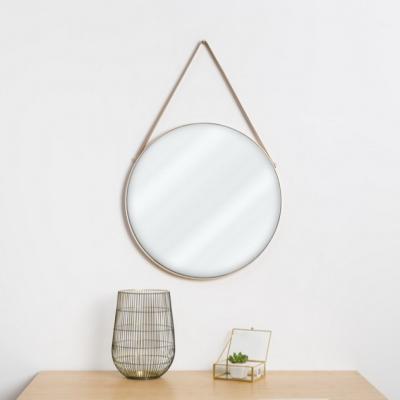 China Hot sale new arrivals good quality rustic new product silver round aluminum frame with sash mirror for sale