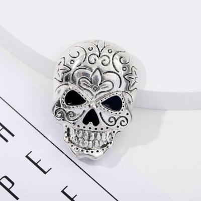 China Pin Wholesale Logo Halloween Metal Pin Badges Holder Devil Lapel Skull Lapel Design Making Machine Custom From North America Badge Maker for sale