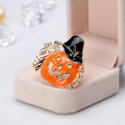 China Main Pin Wholesale Halloween Logo Metal Pin Badges Holder Soft Lapel Pumpkin Lapel Custom Design Enamel Pins From North America Badge Manufacturer for sale