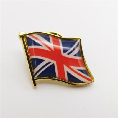 China Wholesale Promotional UK China United Kingdom England Flag Lapel Pin for sale